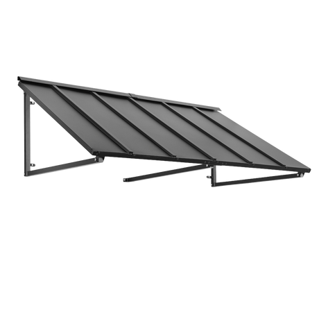 Houstonian 104" (8.ft) Wide. Metal Awning