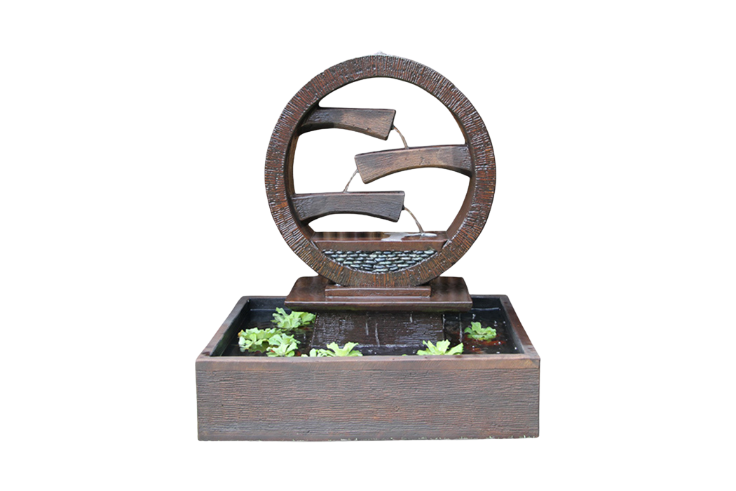 Wagon Wheel Decorative Galleria Fountain