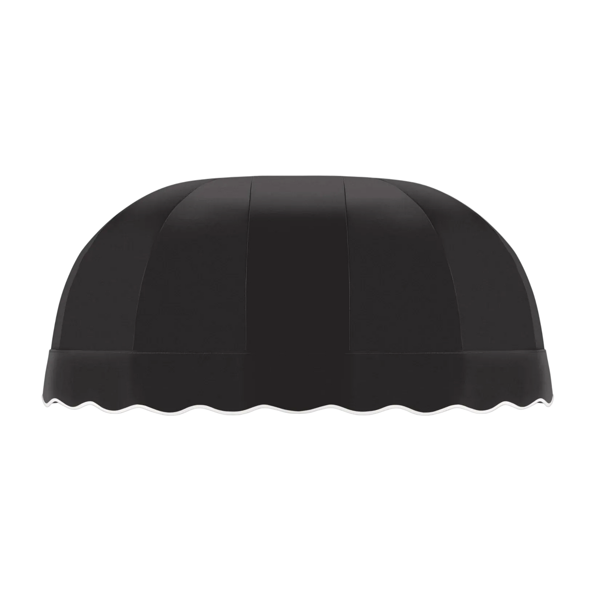 chicagoBlack awning with a textured surface on a white background