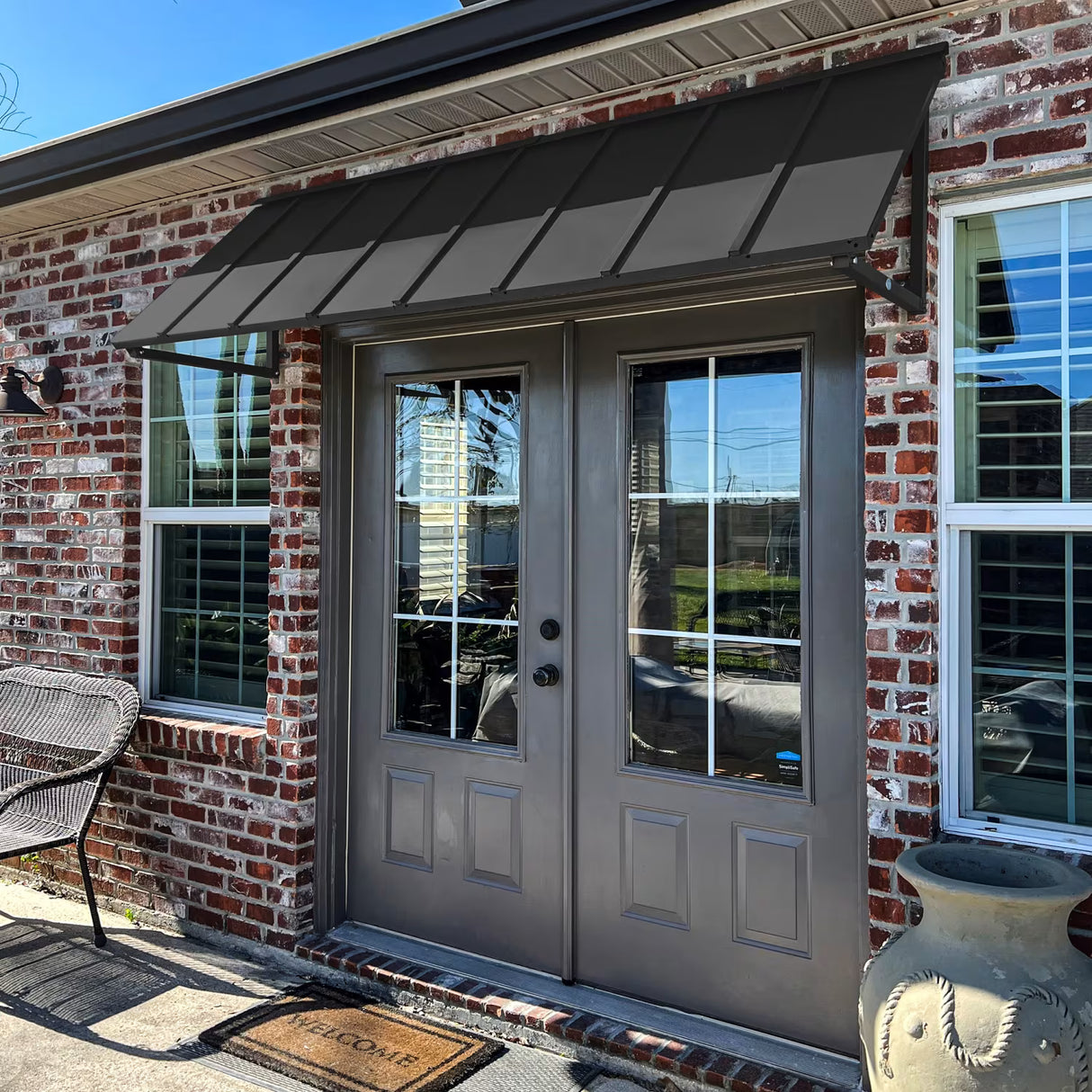 Houstonian 68" (5.ft) Wide. Metal Awning