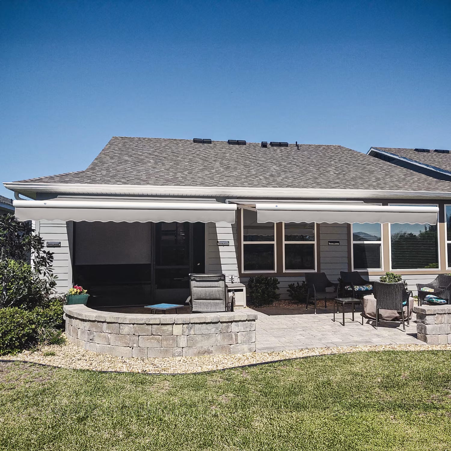 Key West (Hampton) 168" (14.ft) Wide Fabric Awning