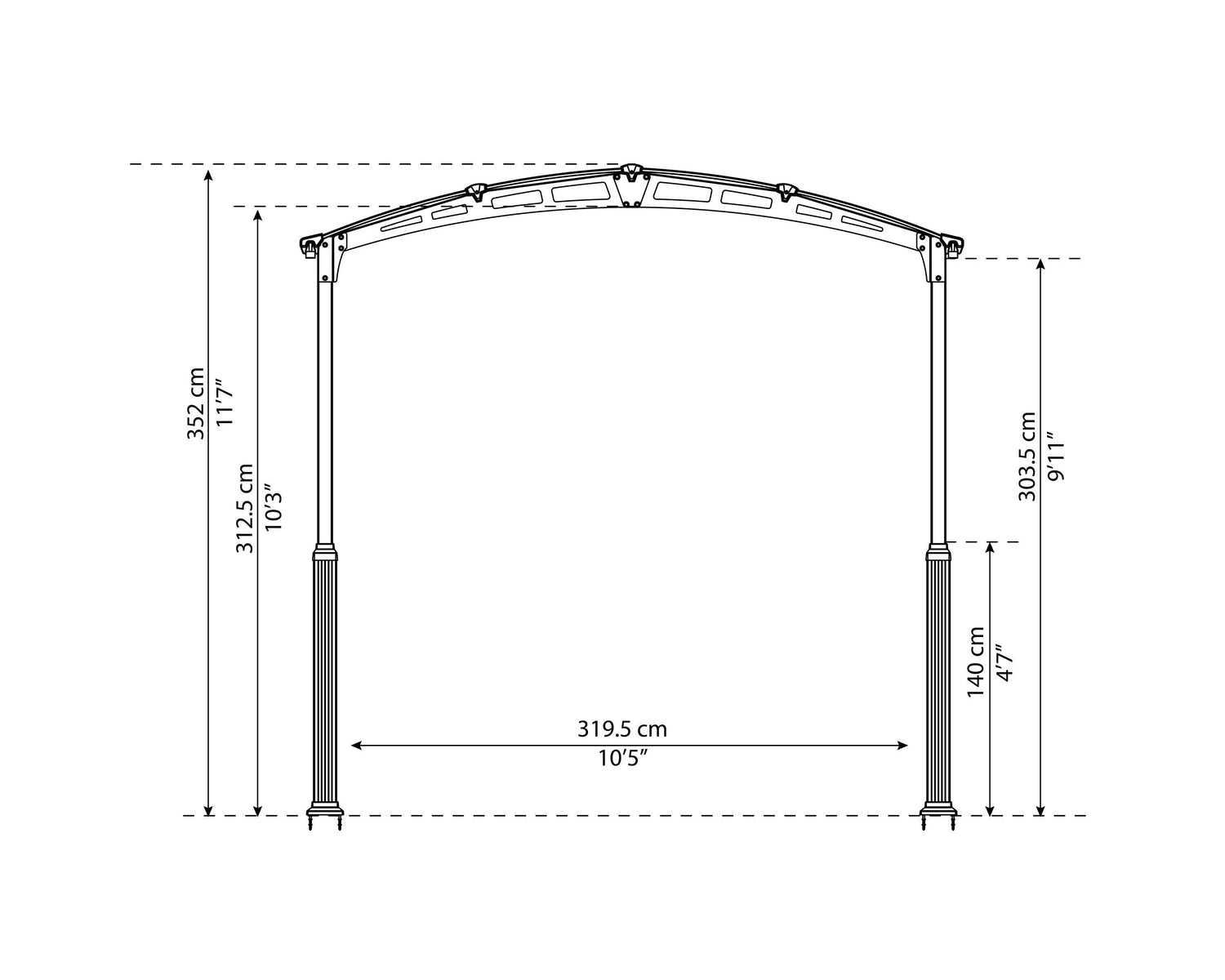 Alpine™ 12' x 42' RV Carport