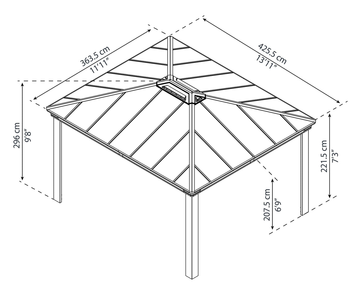 Dallas™ 4300 12' x 14' Gazebo
