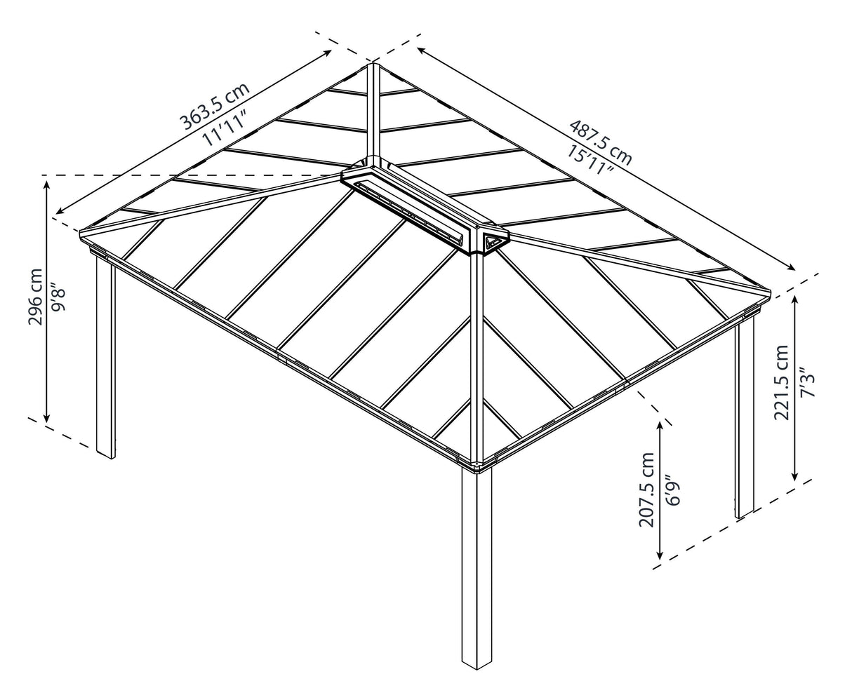 Dallas™ 4900 12' x 16' Gazebo