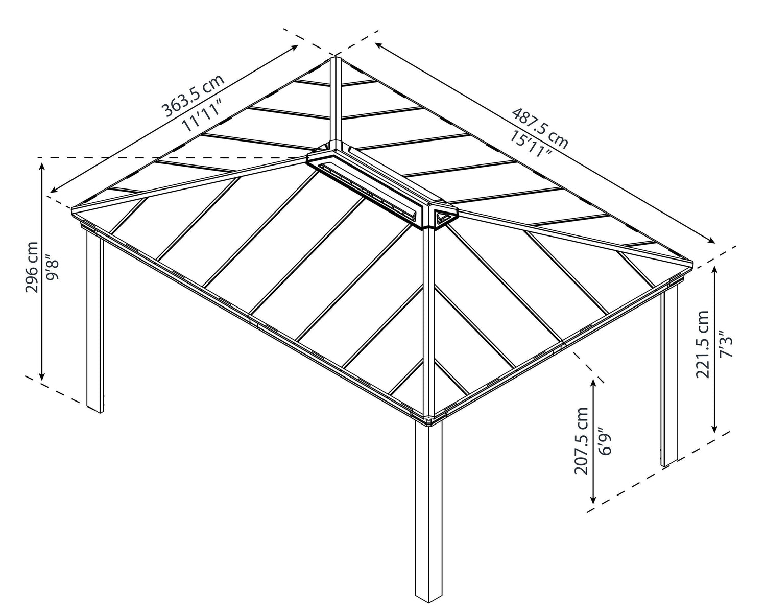 Dallas™ 4900 12' x 16' Gazebo