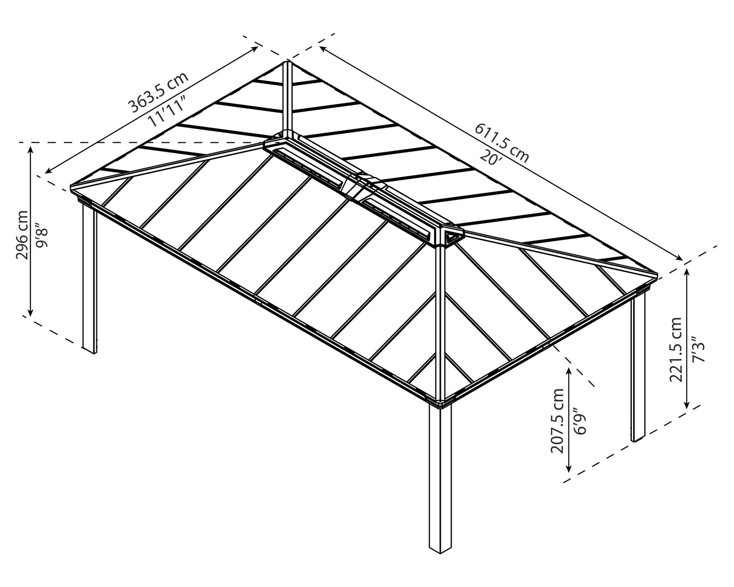 Dallas™ 6100 12' x 20' Gazebo