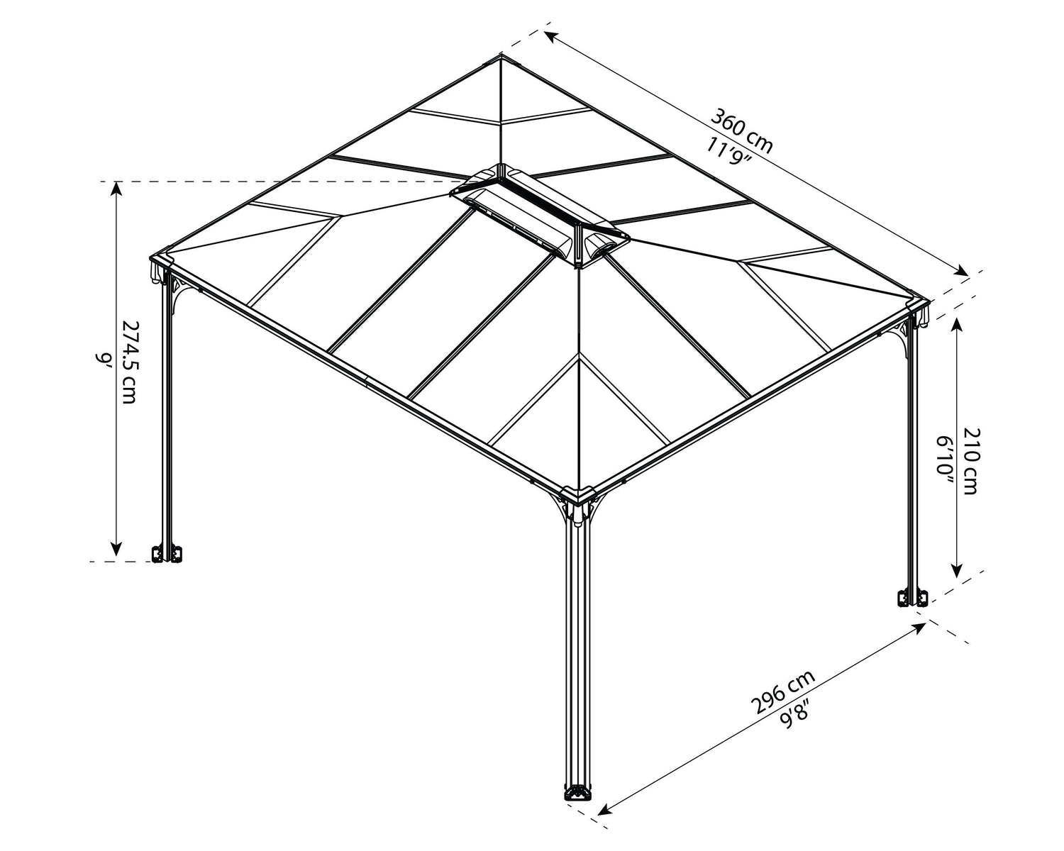 Martinique™ 3600 10' x 12' Gazebo