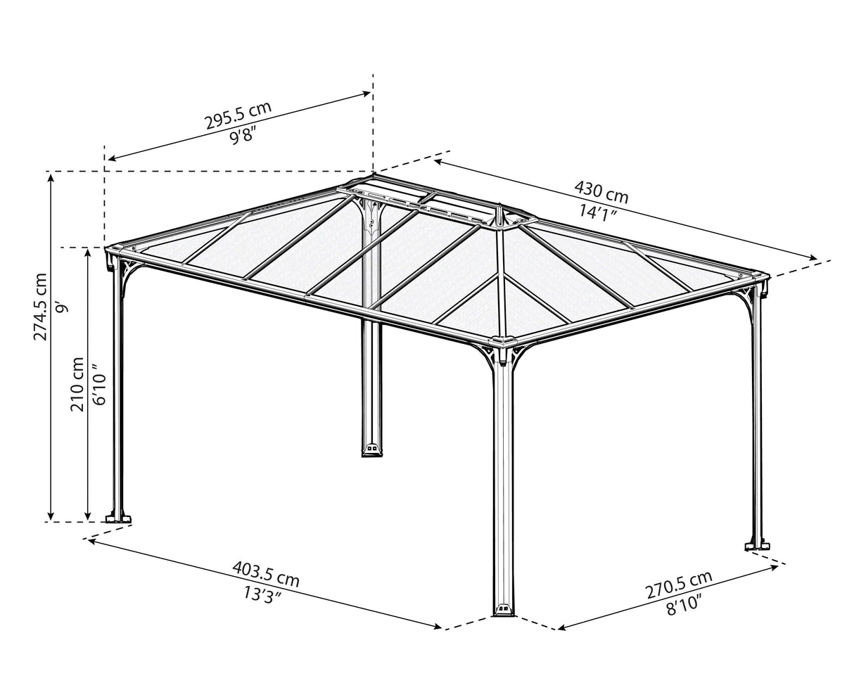 Martinique™ 4300 10' x 14' Gazebo
