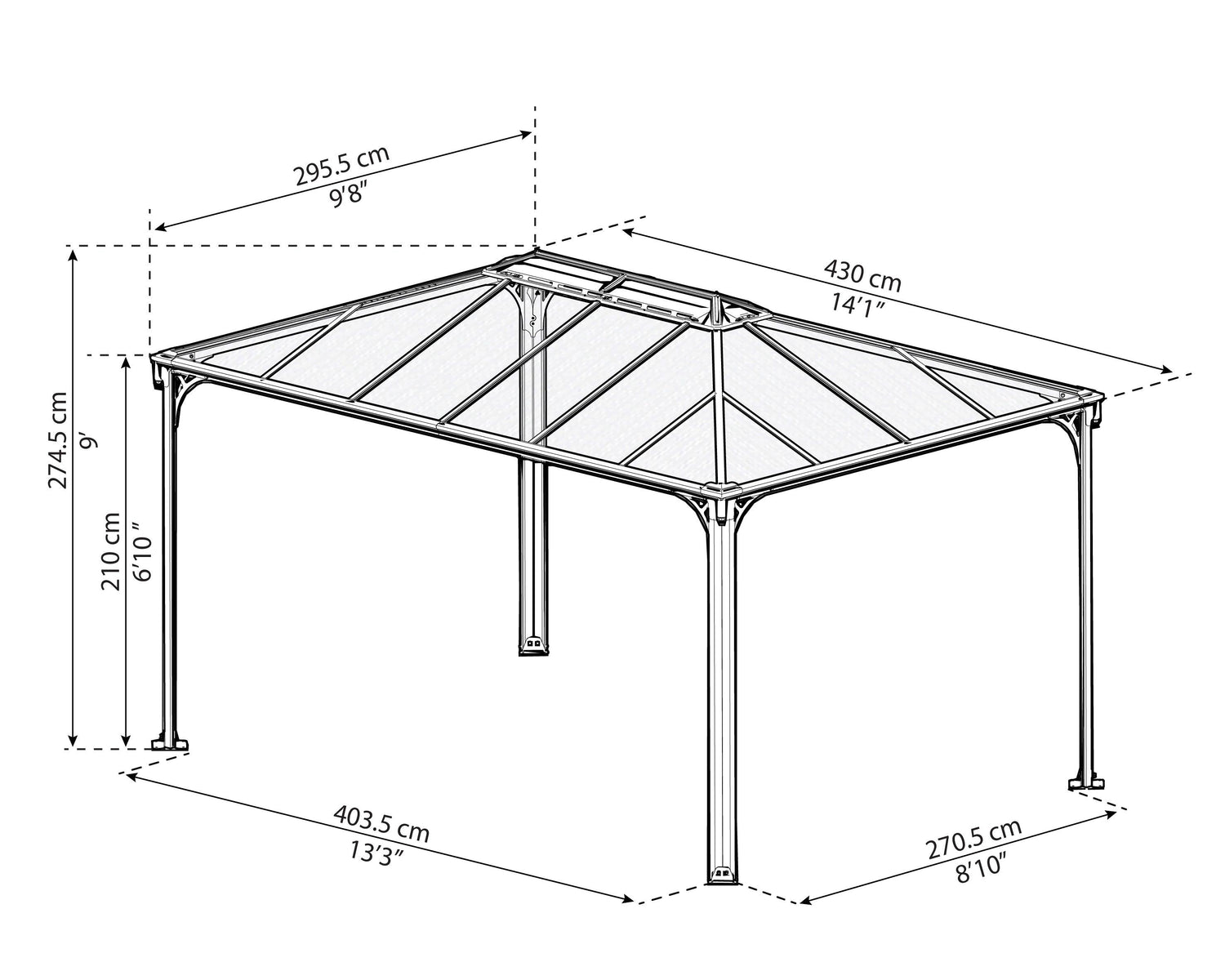 Martinique™ 4300 10' x 14' Gazebo
