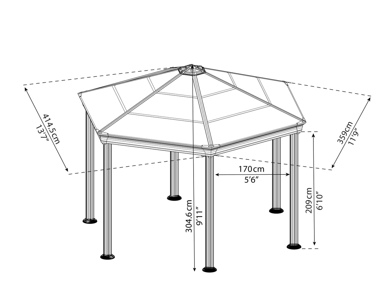 Roma™ 12' x 14' Gazebo