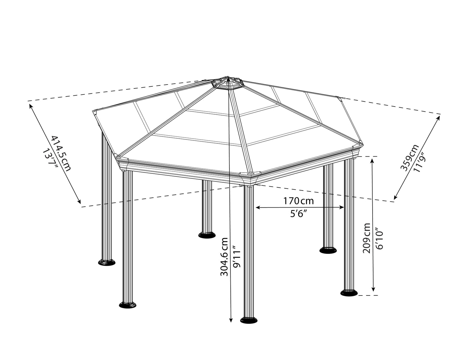 Roma™ 12' x 14' Gazebo
