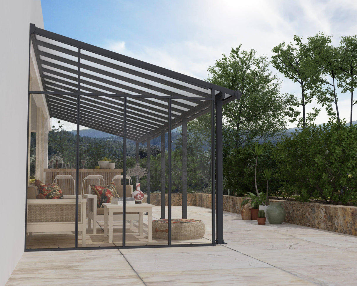 Feria 10' Patio Cover Sidewall Kit - Gray