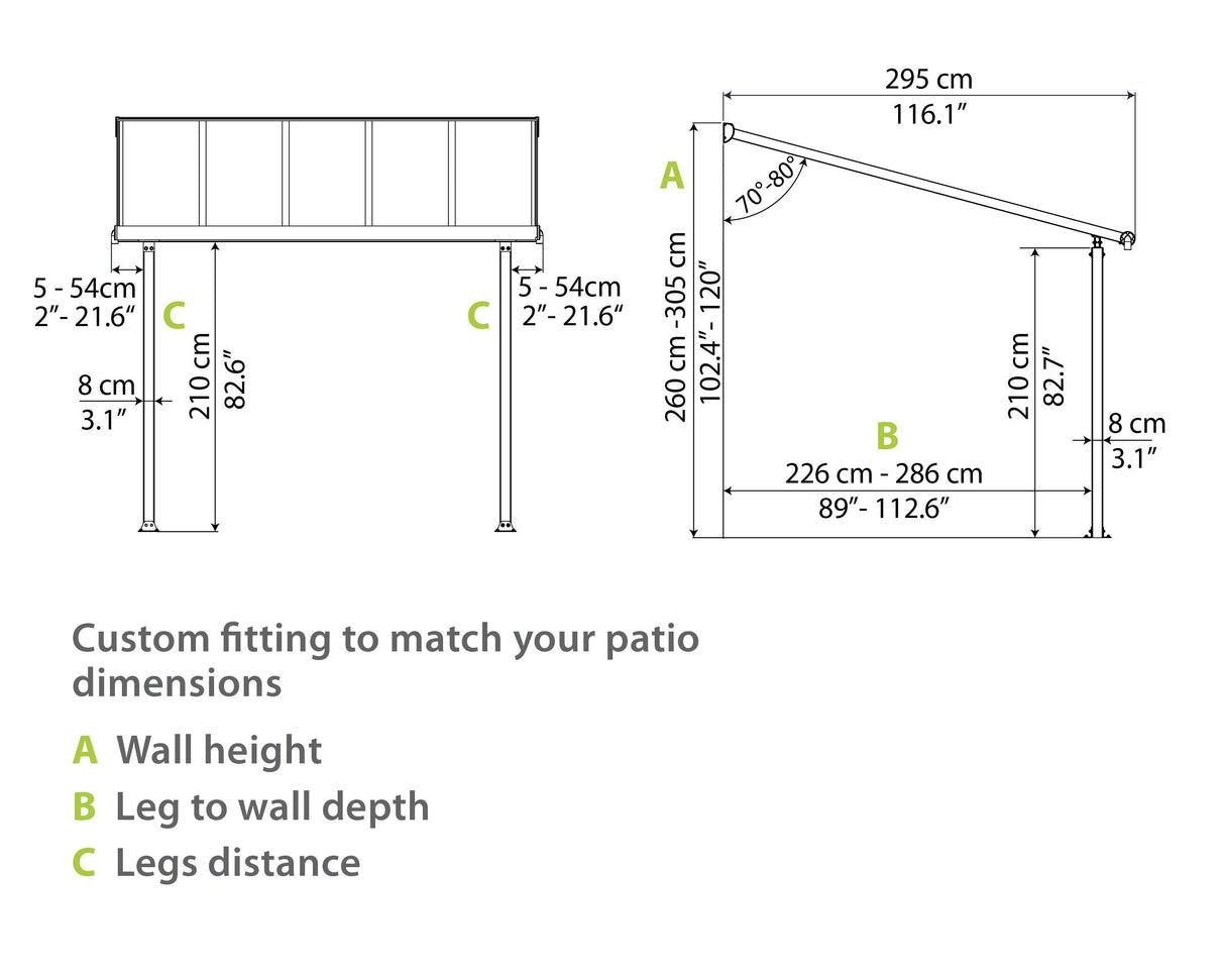 Olympia 10' x 20' Patio Cover