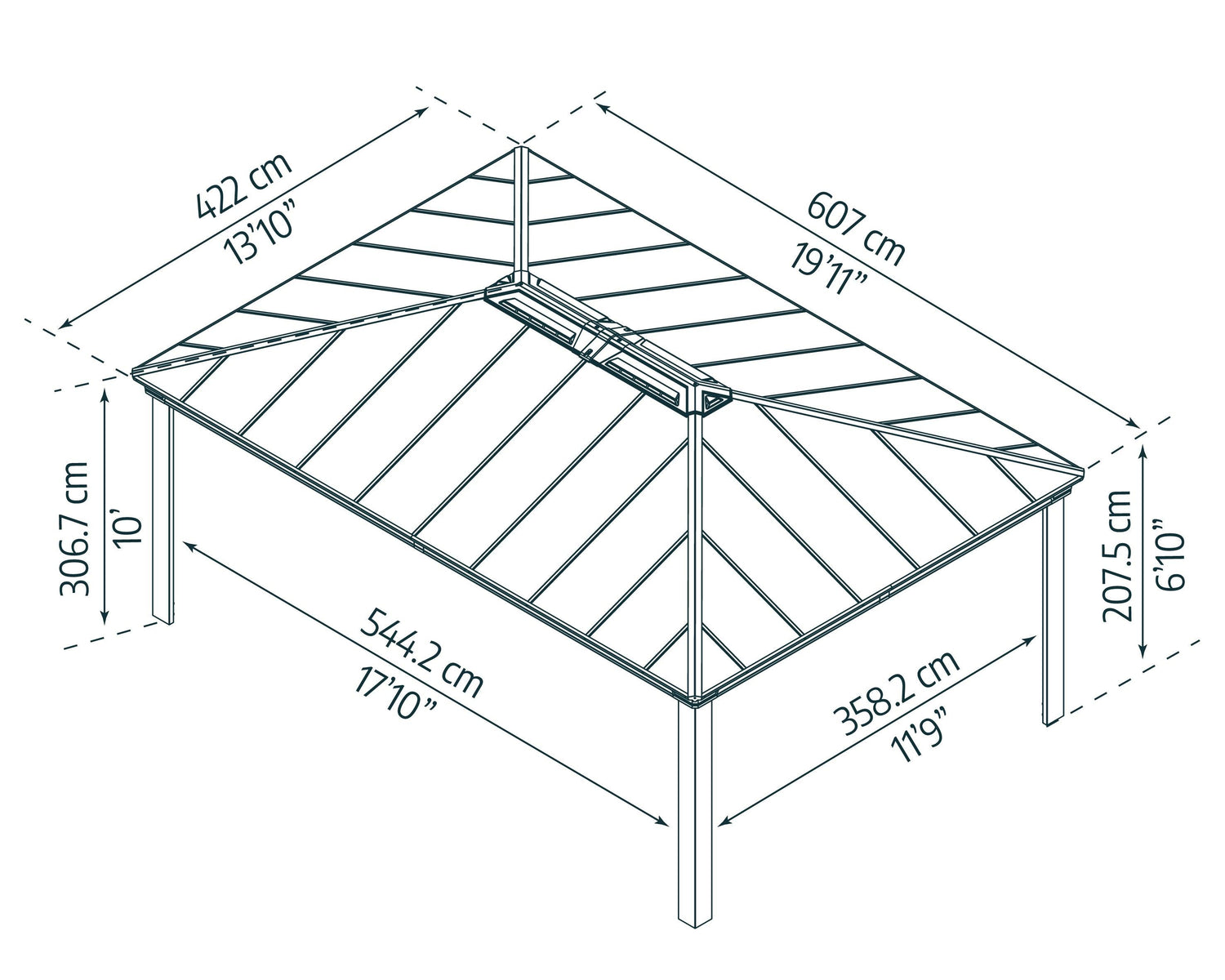 Colorado 14' x 20' Carport/Gazebo