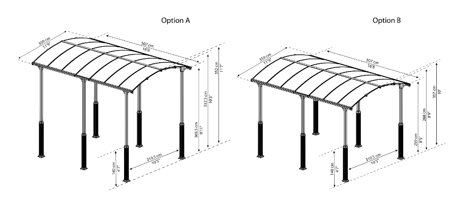 Alpine™ 12' x 16' RV Carport
