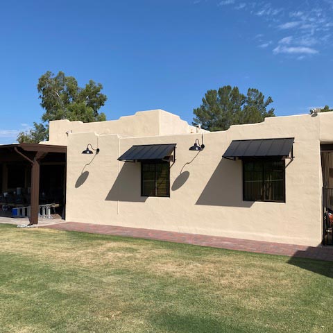 Houstonian 80" (6ft) Wide. Metal Awning