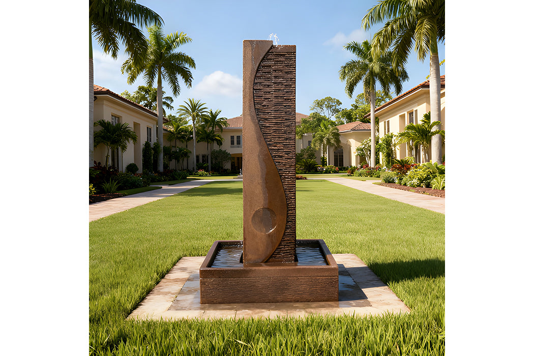 Ying Yang Zig Zag Water Fountain