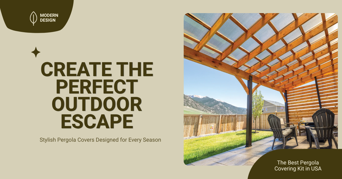 Best Pergola Covering Kit in USA for Durable and Stylish Outdoor Shade