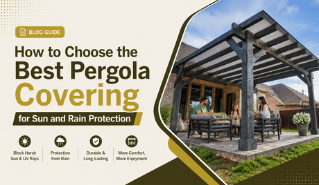 How to Choose the Best Pergola Covering for Sun and Rain Protection