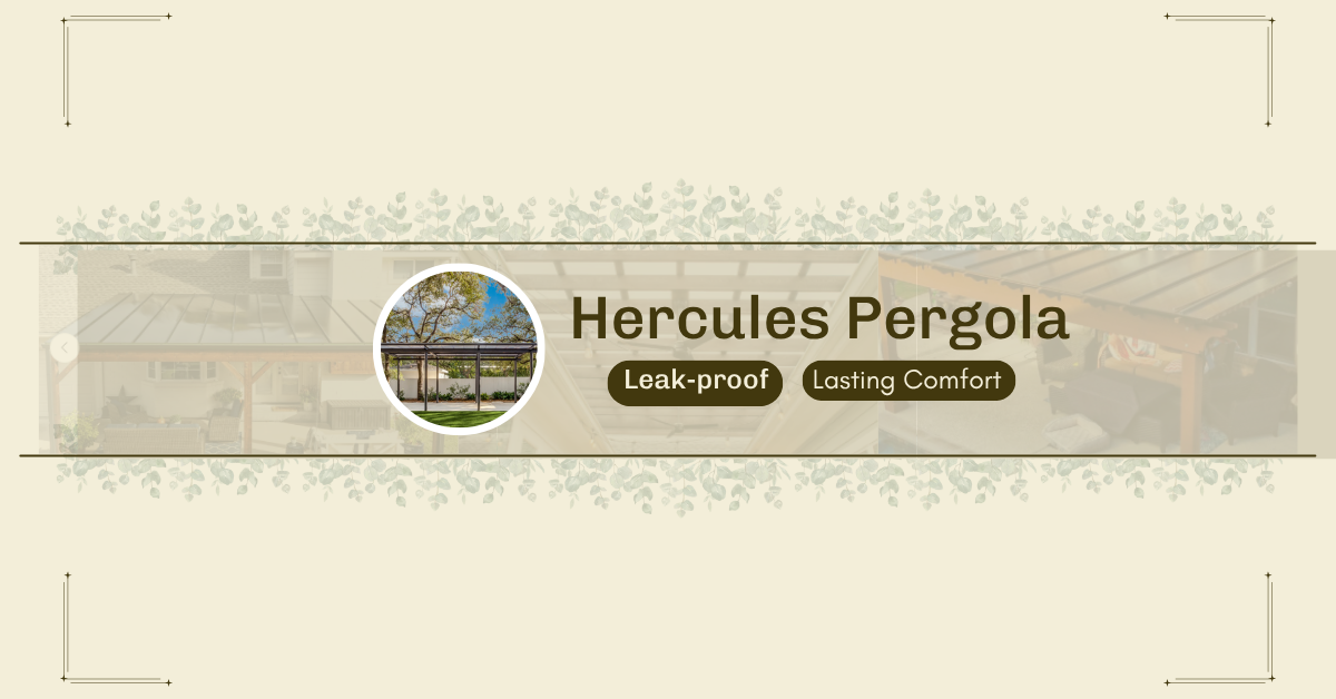 Hercules Pergola Covering Kit: The Only Leak-Proof Roof System Your Backyard Needs