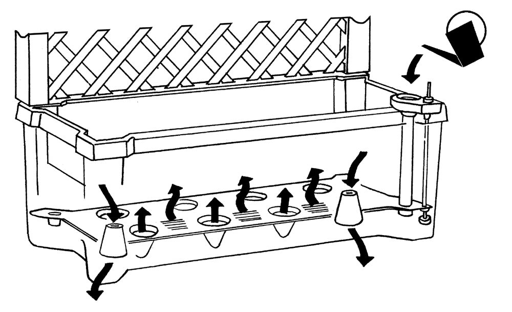 Calypso™ Planter with Trellis and Water Reservoir