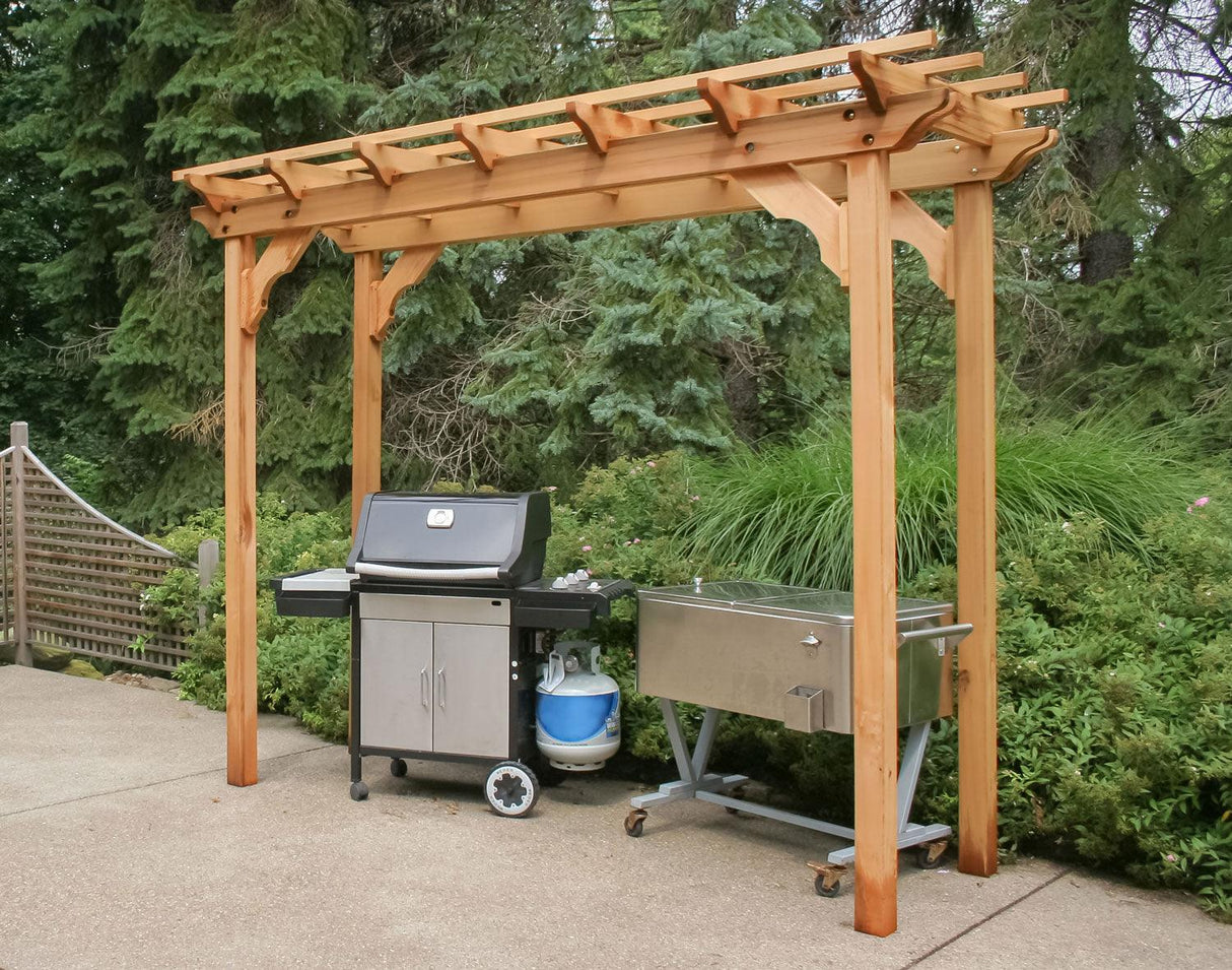 Cedar New Dawn Pergola 3ft" W x 8ft" L