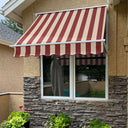 Burgundy/Tan Stripe