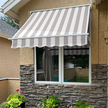 Mesa 124.5" (10.ft) Wide. Fabric Awning