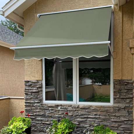 Mesa 124.5" (10.ft) Wide. Fabric Awning