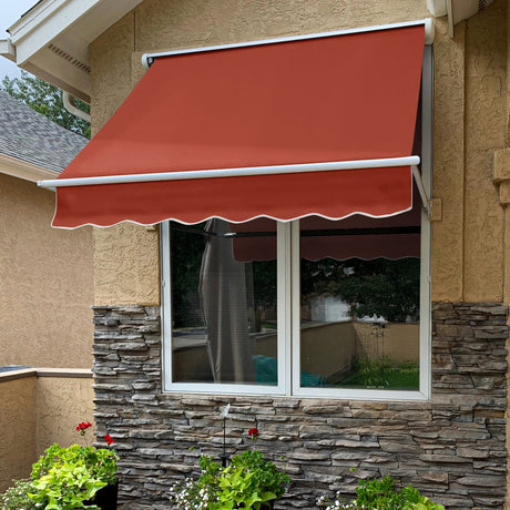 Mesa 124.5" (10.ft) Wide. Fabric Awning