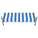 Bright Blue/White Stripe