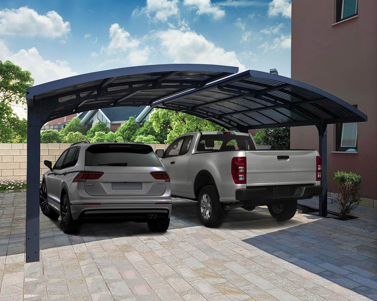 Arizona Wave 16x19 Carport Arch-Style