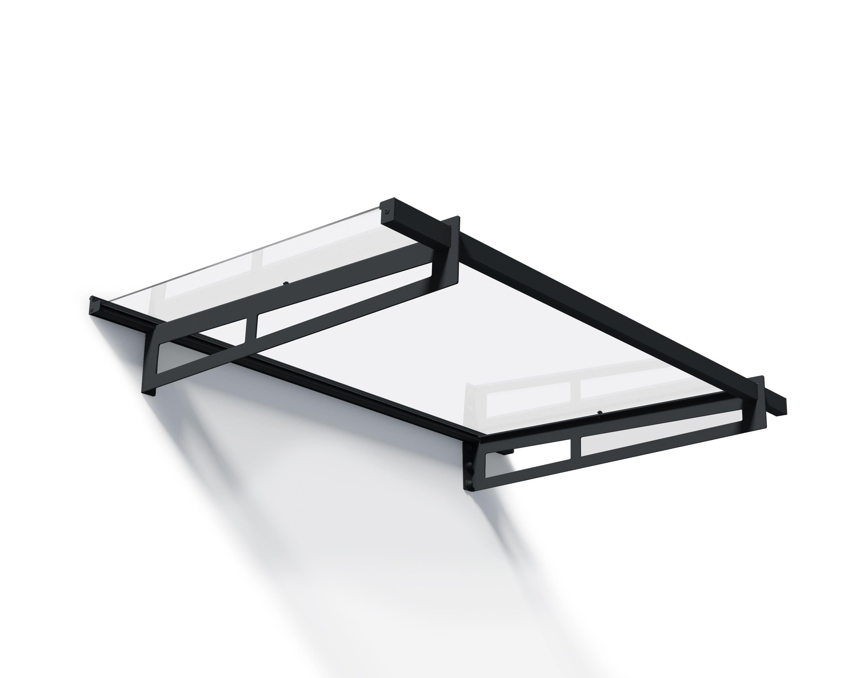 Bremen 1500 Door Awning Kit 3x5 ft | Modern Clear Door Canopy