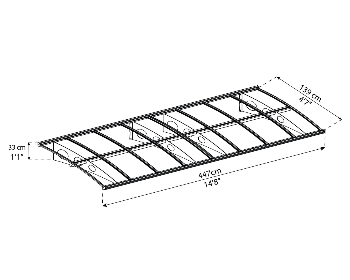 Bordeaux 4460 15'x5' Awning