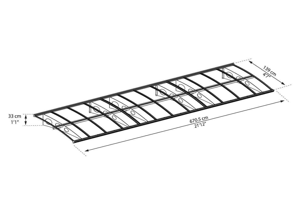 Bordeaux 6690 22'x5' Awning