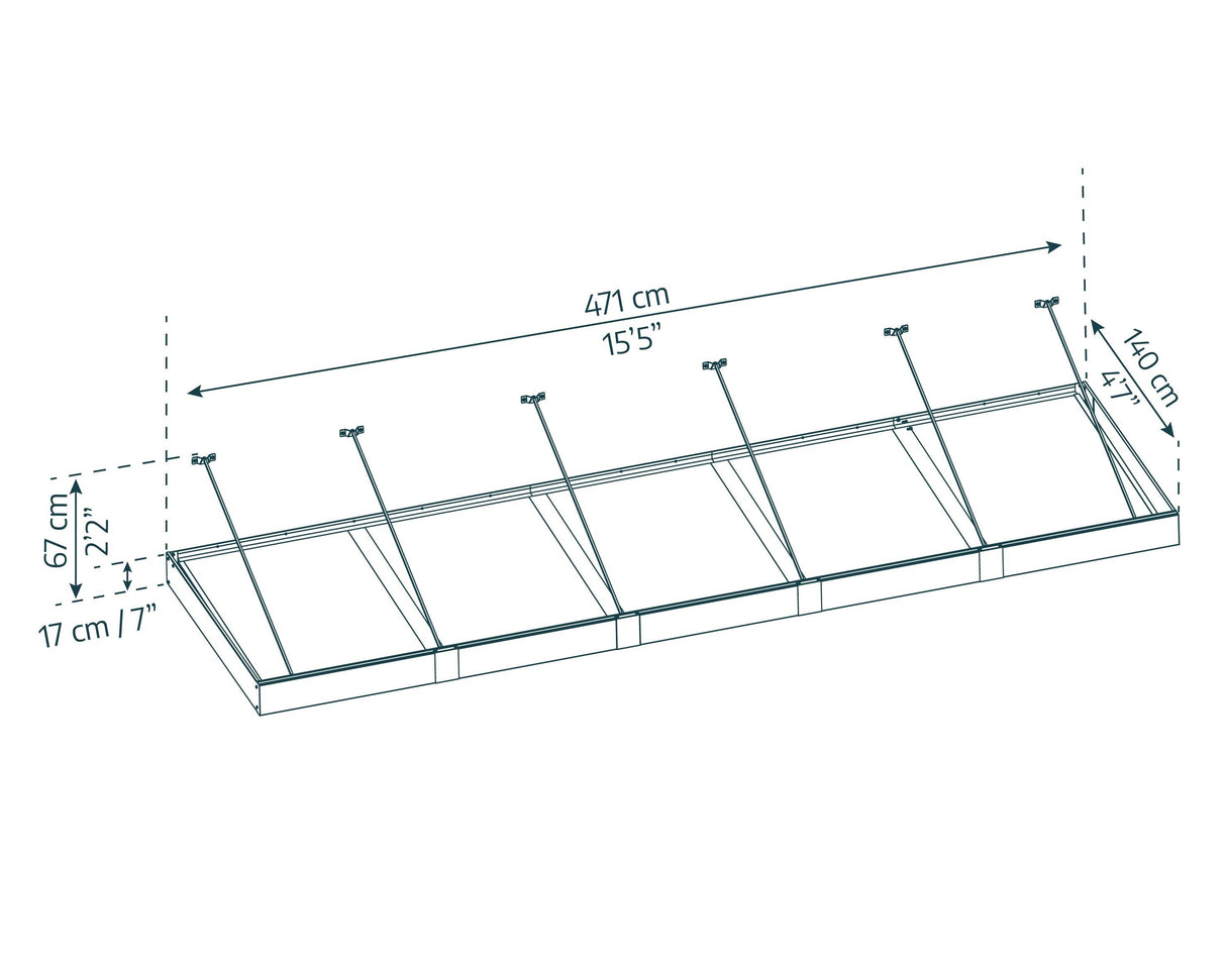 Sophia XL 5000 15'x5' Awning