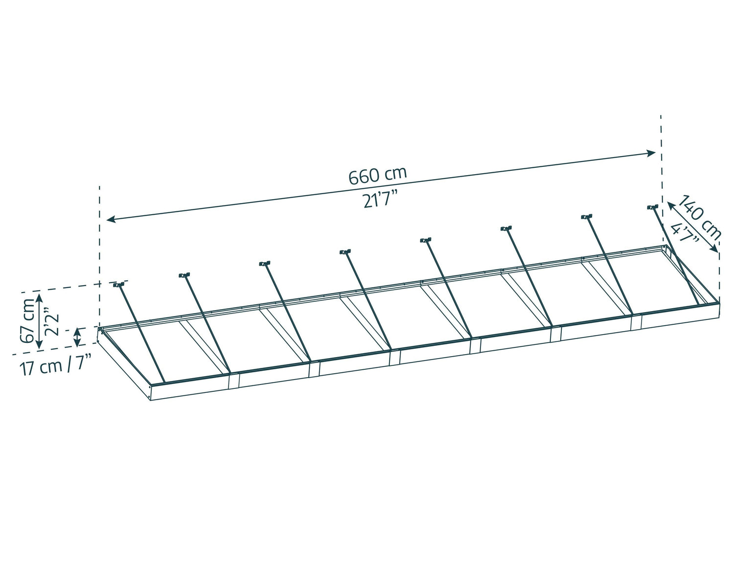 Sophia XL 7000 25'x5' Awning