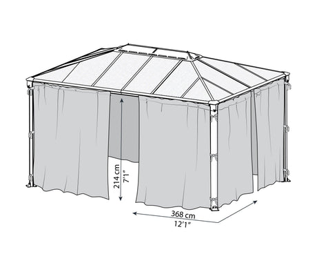 Gazebo Netting Set - 4 Piece