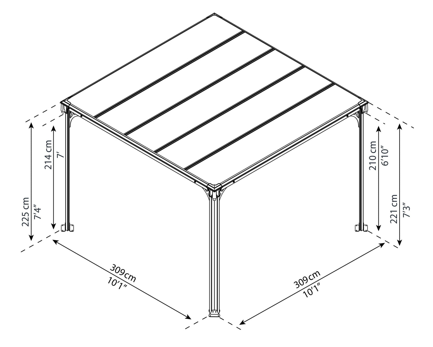 Milano™ 3000 10' x 10' Gazebo