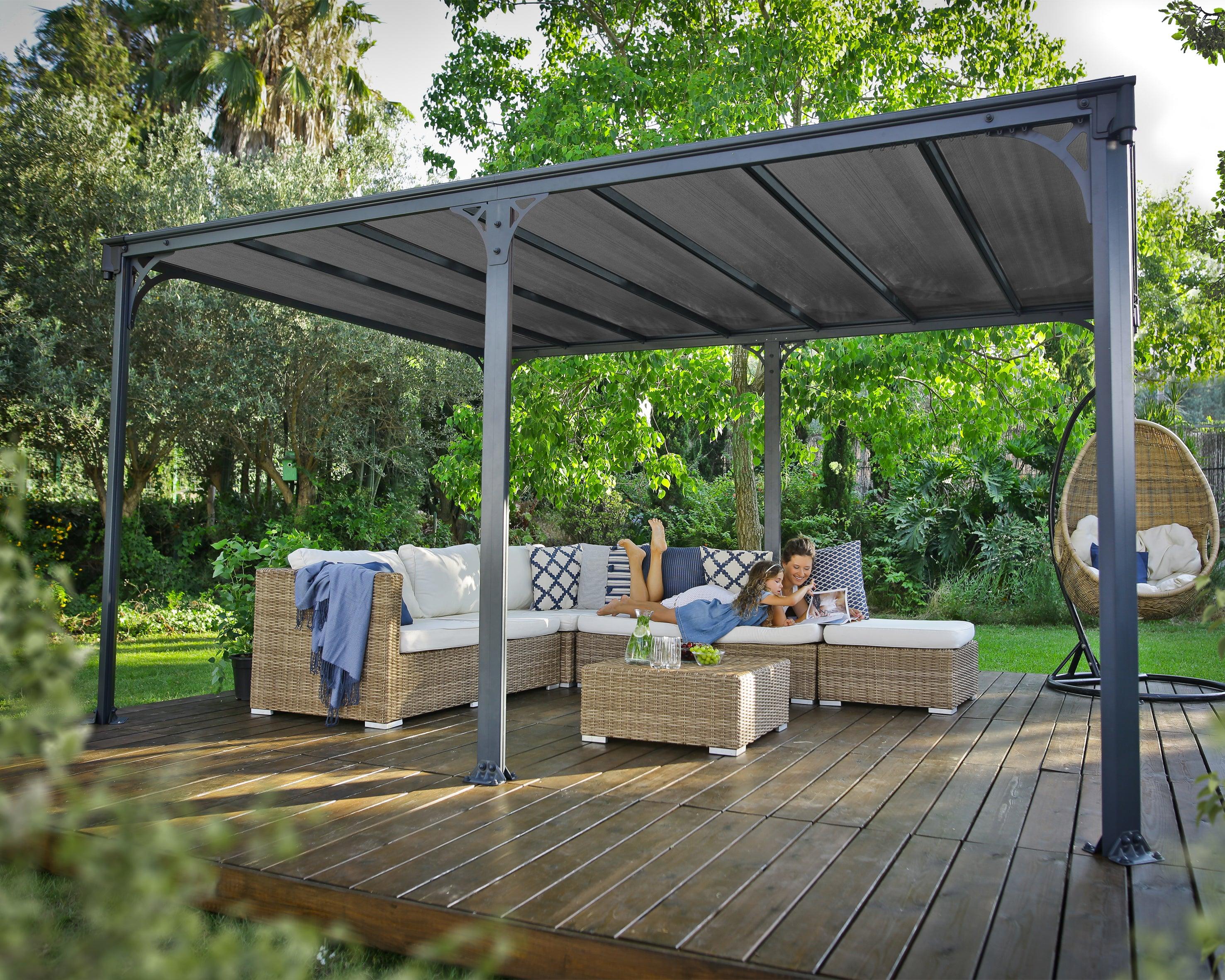 Milano™ 4300 10' x 14' Flat Top Gazebo – Dive To Shade