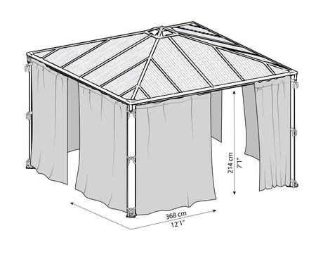 Gazebo Netting Set - 4 Piece