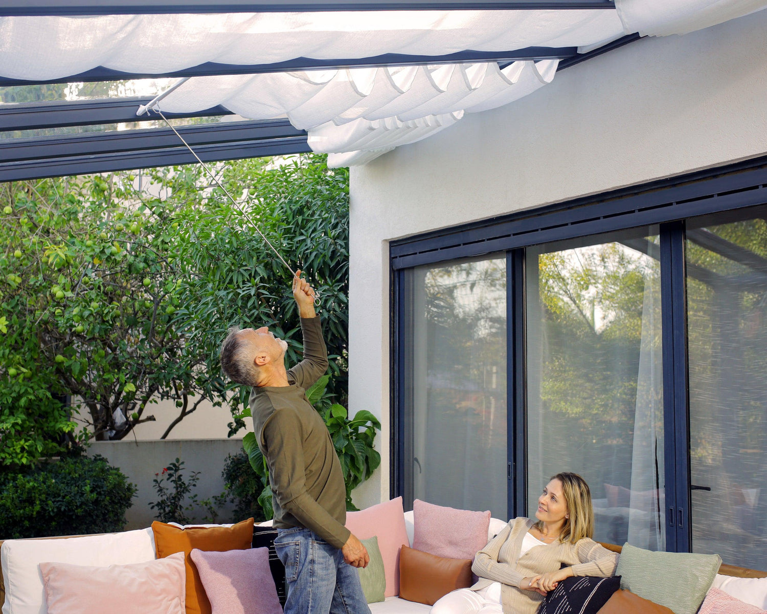 Stockholm Patio Cover Roof Blinds