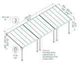 Olympia 10' x 30' Patio Cover