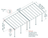 Sierra 10' x 28' Patio Cover
