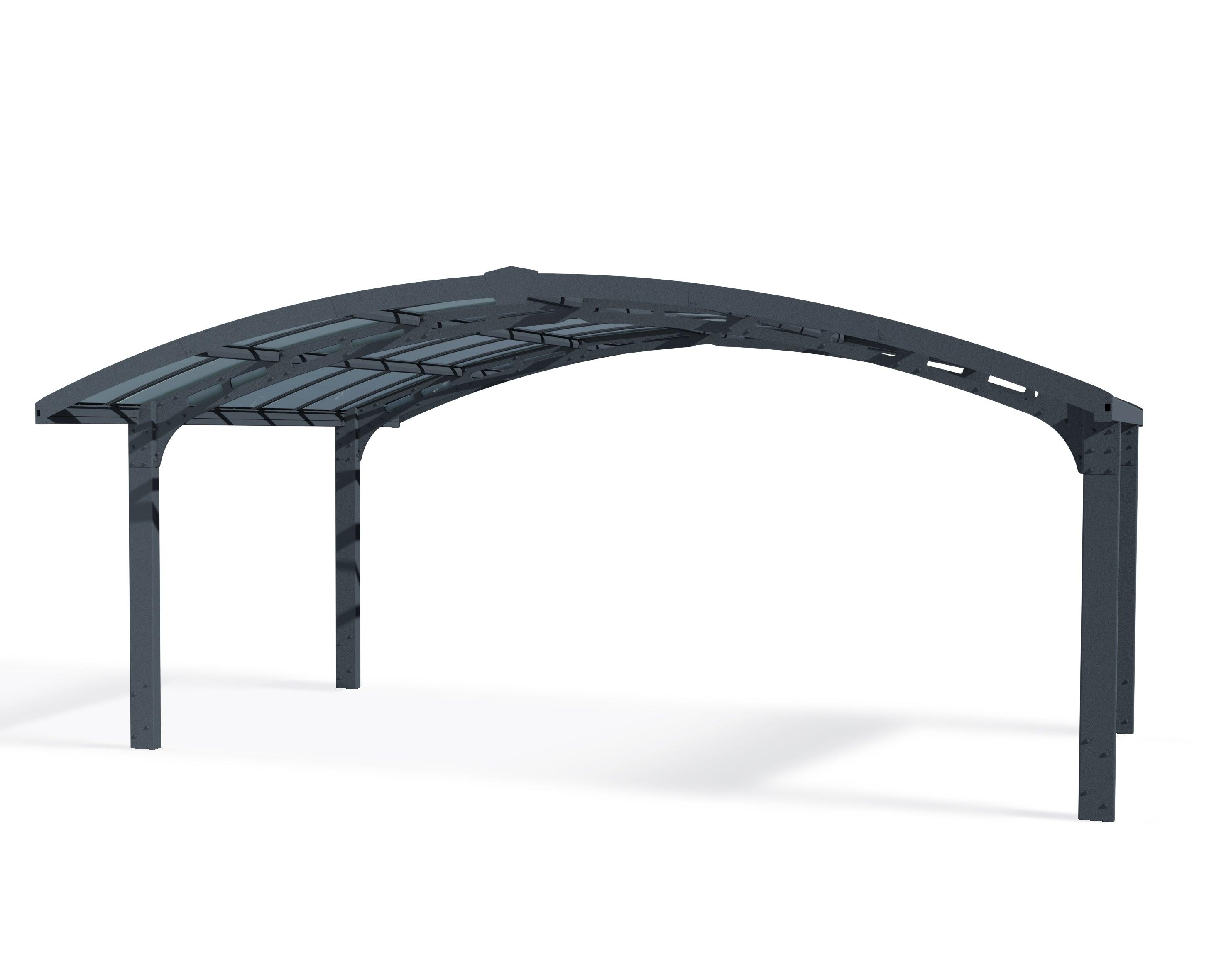 BEAMS Cabaret Poval × Kappa / Acromatico Arizona Breeze Double 16x19 Arch-Style Carport – Dive To Shade