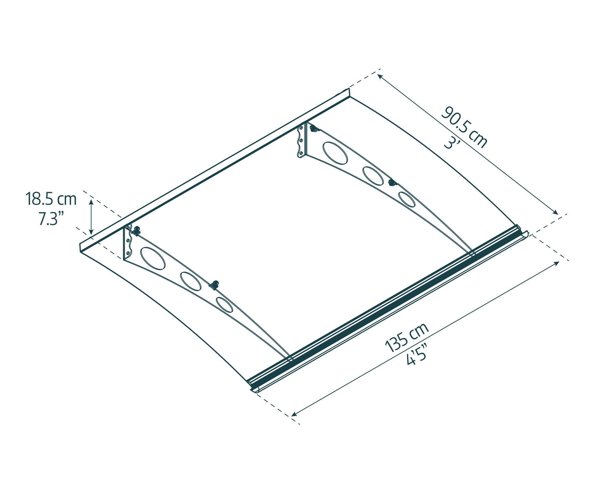 Garamond 1350 4' x 3' Awning