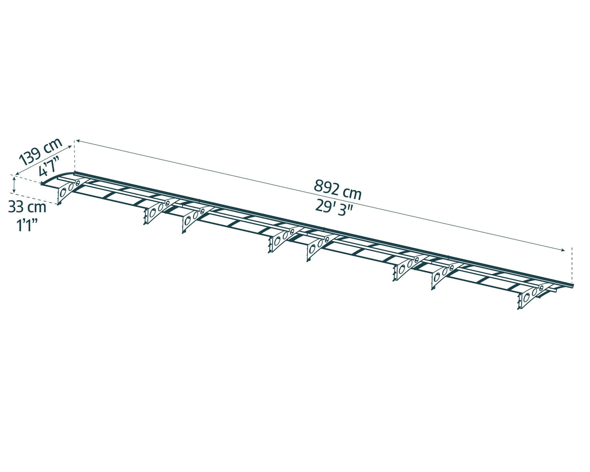 Herald 8920 29' x 5' Awning