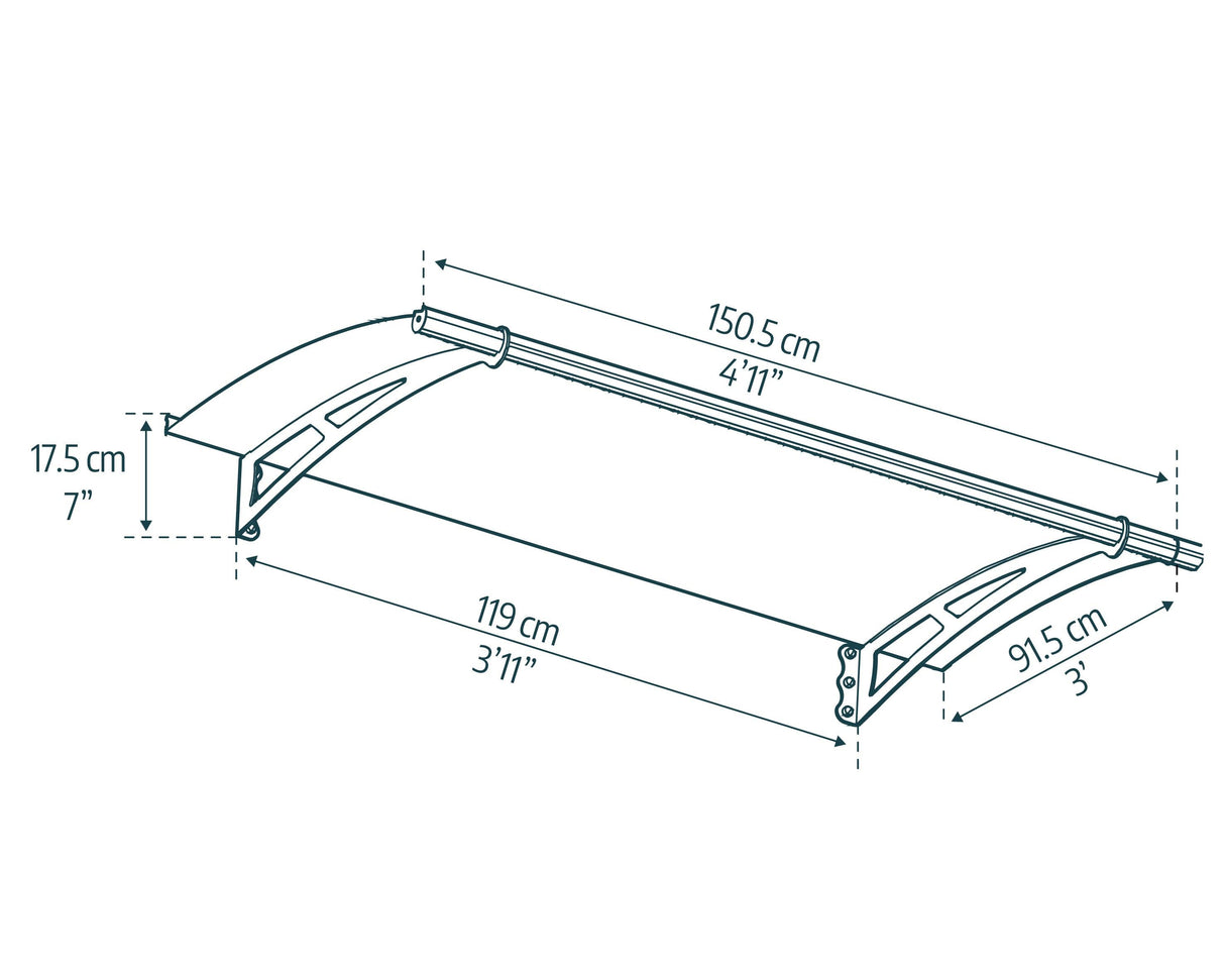 Aquila 1500 5'x3' Awning