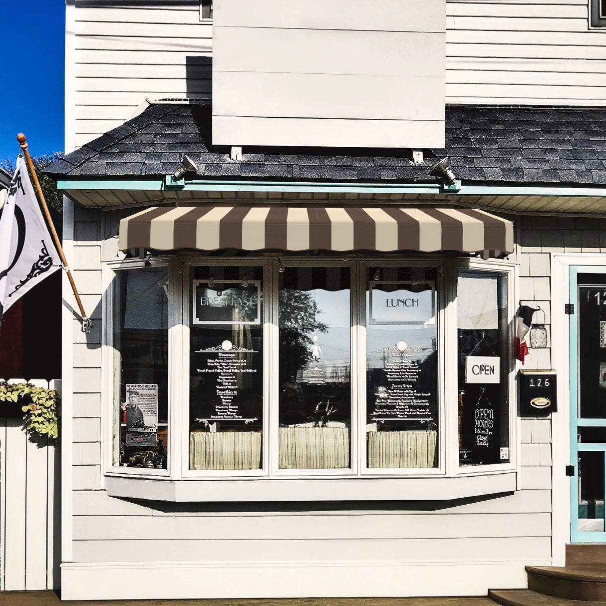 San Francisco 88.5" (7.ft) Wide. Fabric Awning