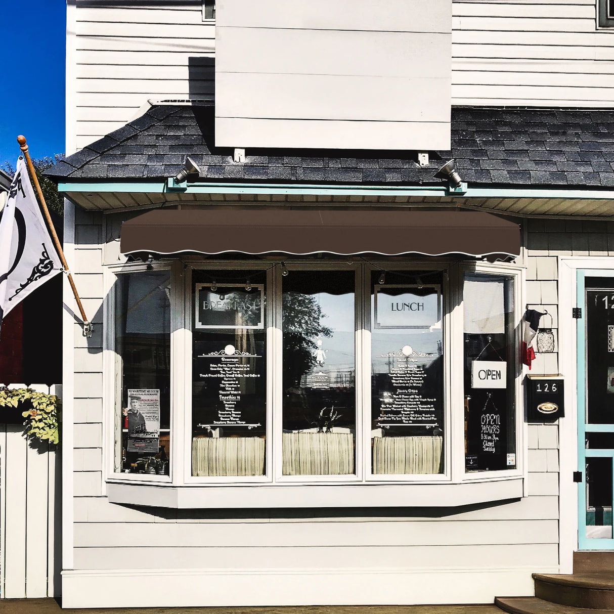 San Francisco 88.5" (7.ft) Wide. Fabric Awning